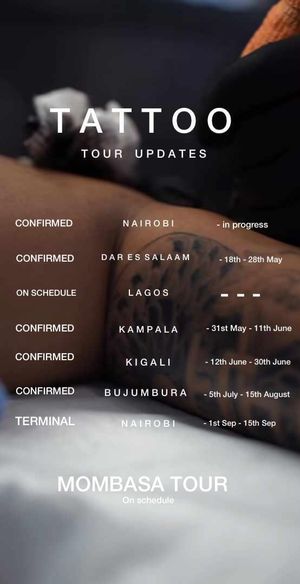 AFRICA TATTOO TOUR4 MONTHS TOUR