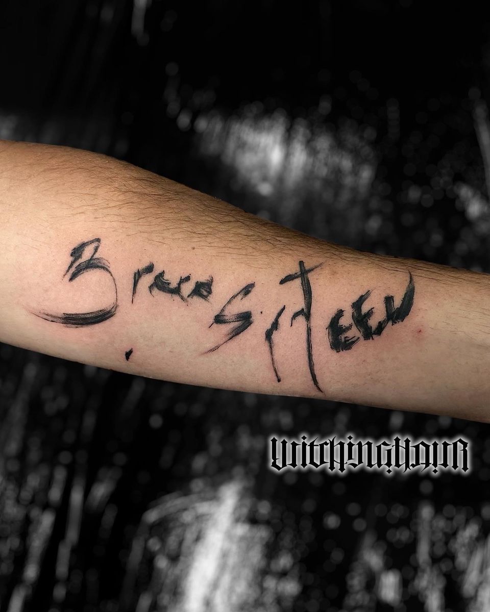 Tattoo uploaded by Bobby Grey • Bruce Springsteen autograph tattooed. # ...