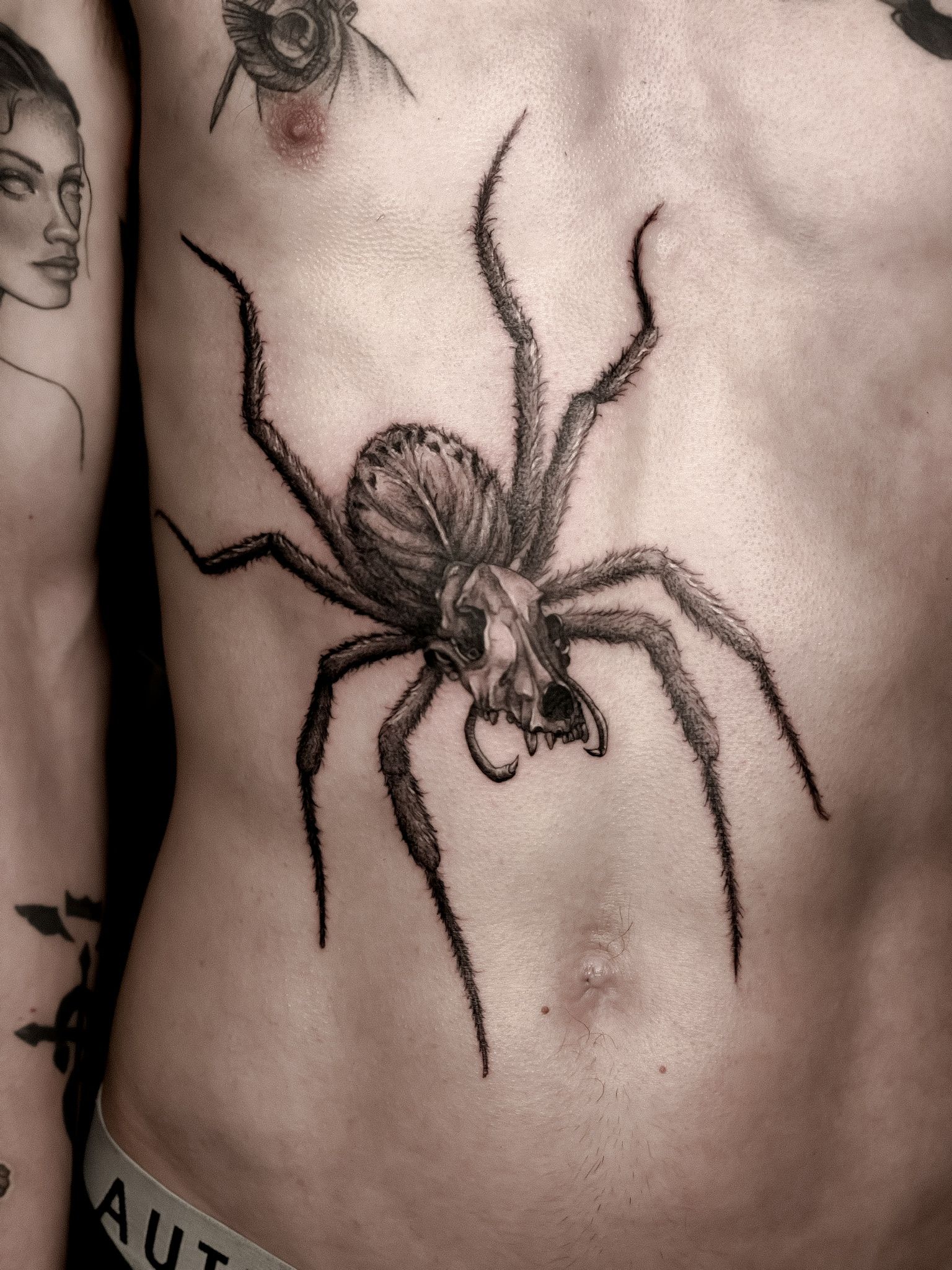 Pin on Spider and scorpion tattoo design