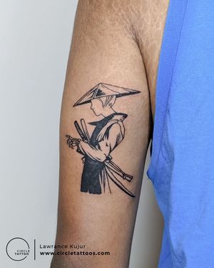 Samurai Tattoo done by Lawrance Kujur at Circle Tattoo Bangalore 