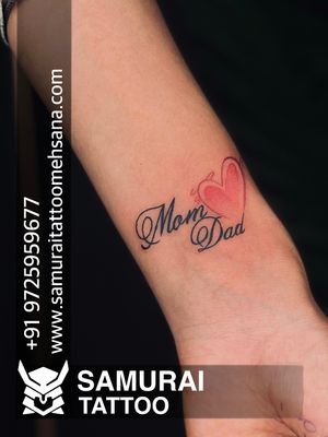 Mom dad tattoo |Mom dad tattoo design |Tattoo for mom dad 