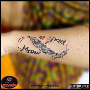 Infinity tattoo mom dad tattoo . #rtattoo_Studio #momdadtattoo #Infinity #infitymomdad #momdad #tattoo #mom #dadtattoo #momtattoo #tattooartist #tattoos #portraittattoo #inked #aaibabatattoo #bhfyp # #nametattoo #maapaatattoo #smalltattoo #tattooart #handtattoo #trishultattoo #maatattoo #love #aaibaba #tattooing #tattoolovers
