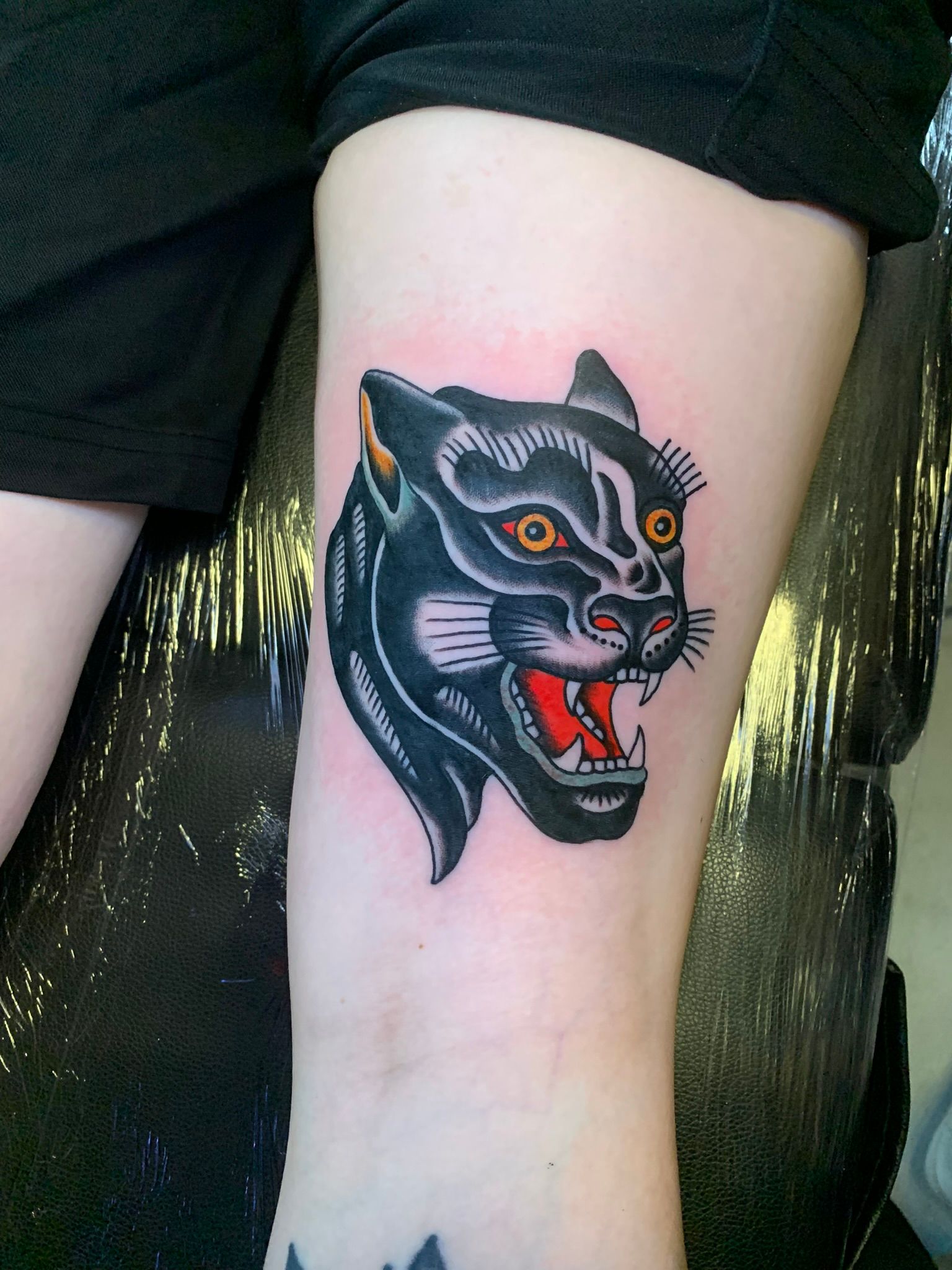 Kraken Tattoo - Panther #ink #inked #inkedup #panther #panthertattoo #tattoo  #tatuaje #tatouage #tatuagem #tatuaggio #وشم #刺青 #bng #blagkandgrey  #blackandgreytattoo #realism #realistictattoo #tattoorealistic  #cheyennetattooequipment #worldfamousink ...