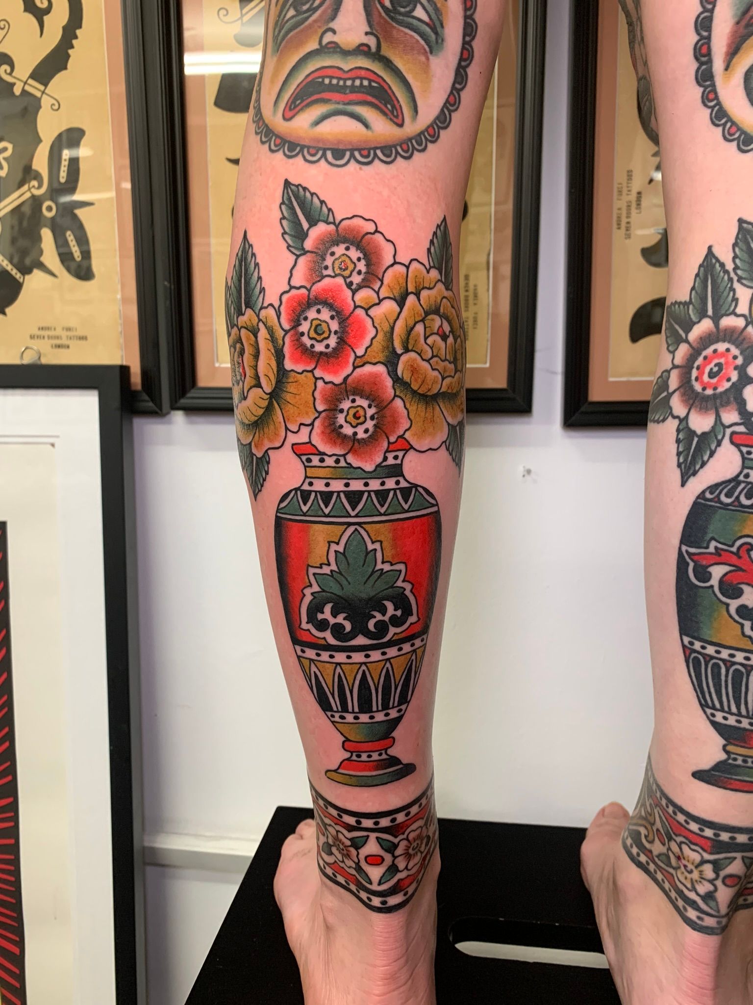 Evan on Instagram: “Healed Kirin vase for Hadley. #ttt #tttism #nashville  #nashvilleartist #blacktattoo #tattoo #tattoos… | Geometric tattoo, Tattoos,  Skull tattoo