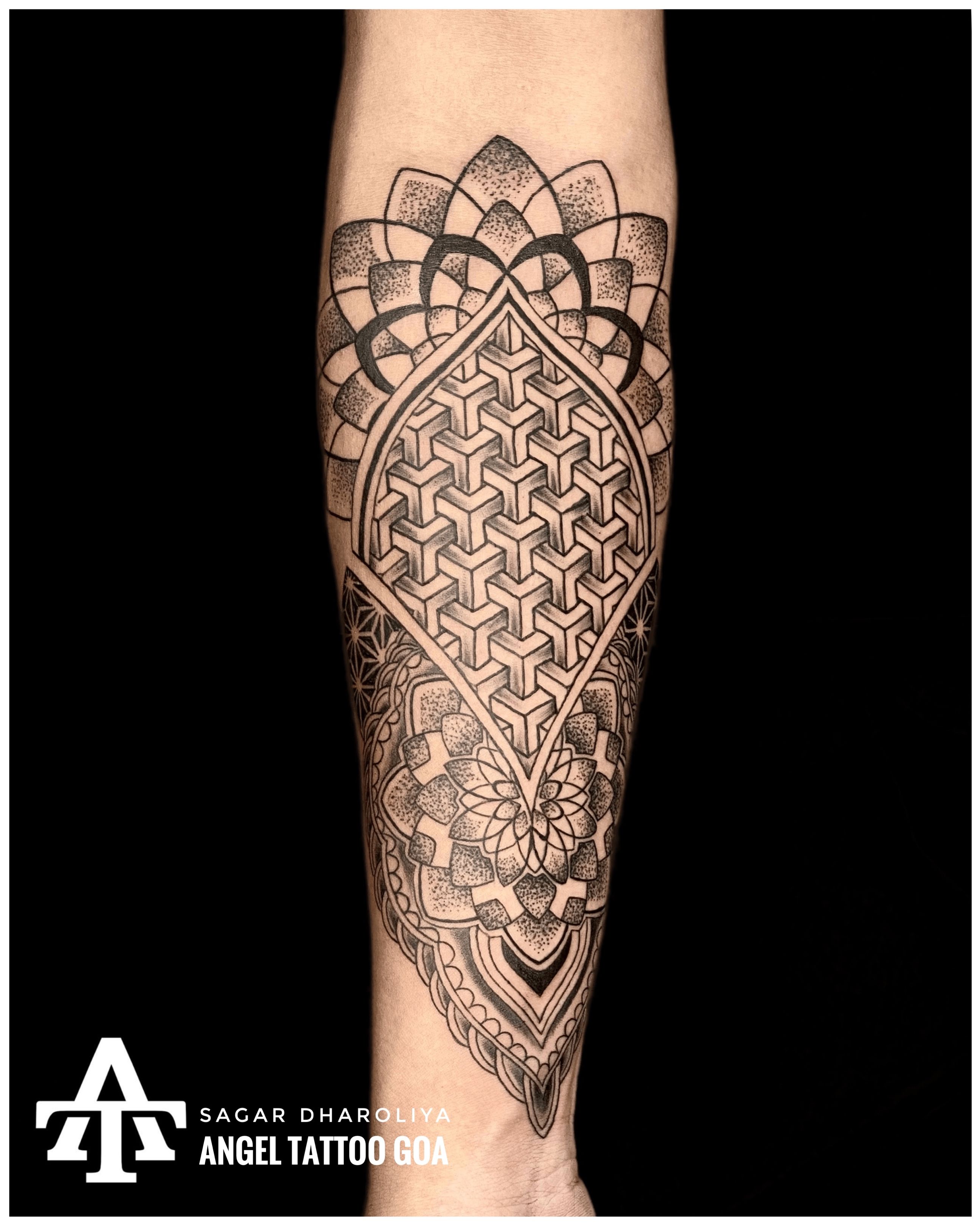 Baby Angel Tattoo done by Mukesh Waghela at Moksha Tattoo Studio Goa India.  - Goa Tattoo Center | Baby angel tattoo, Angel tattoo, Tattoo studio