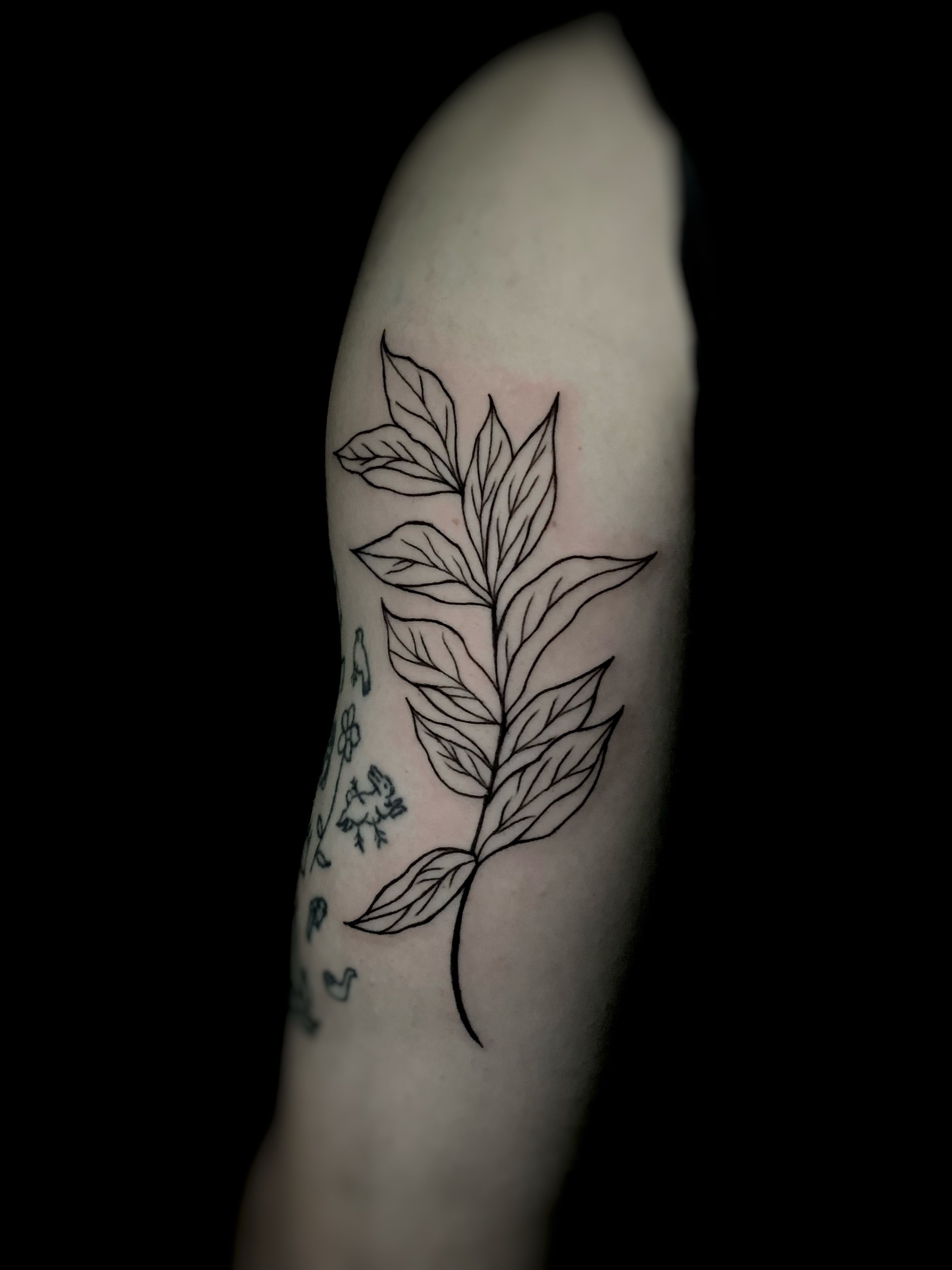 Tiny Leaf Tattoo