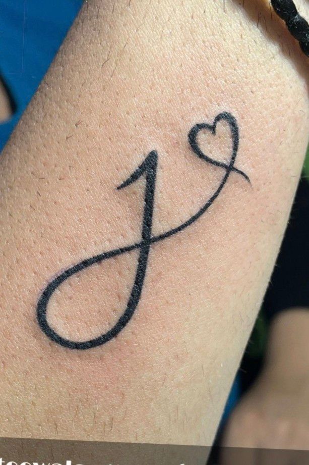 Buy Letter J Temporary Fake Tattoo Sticker set of 2 Online in India - Etsy
