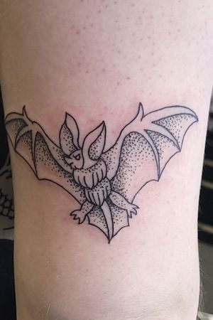 Levee the Bat. Done by Simone Thorne or softcorehorror on Instagram