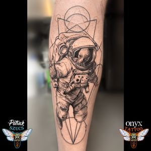 Astronaut Alien Tattoo