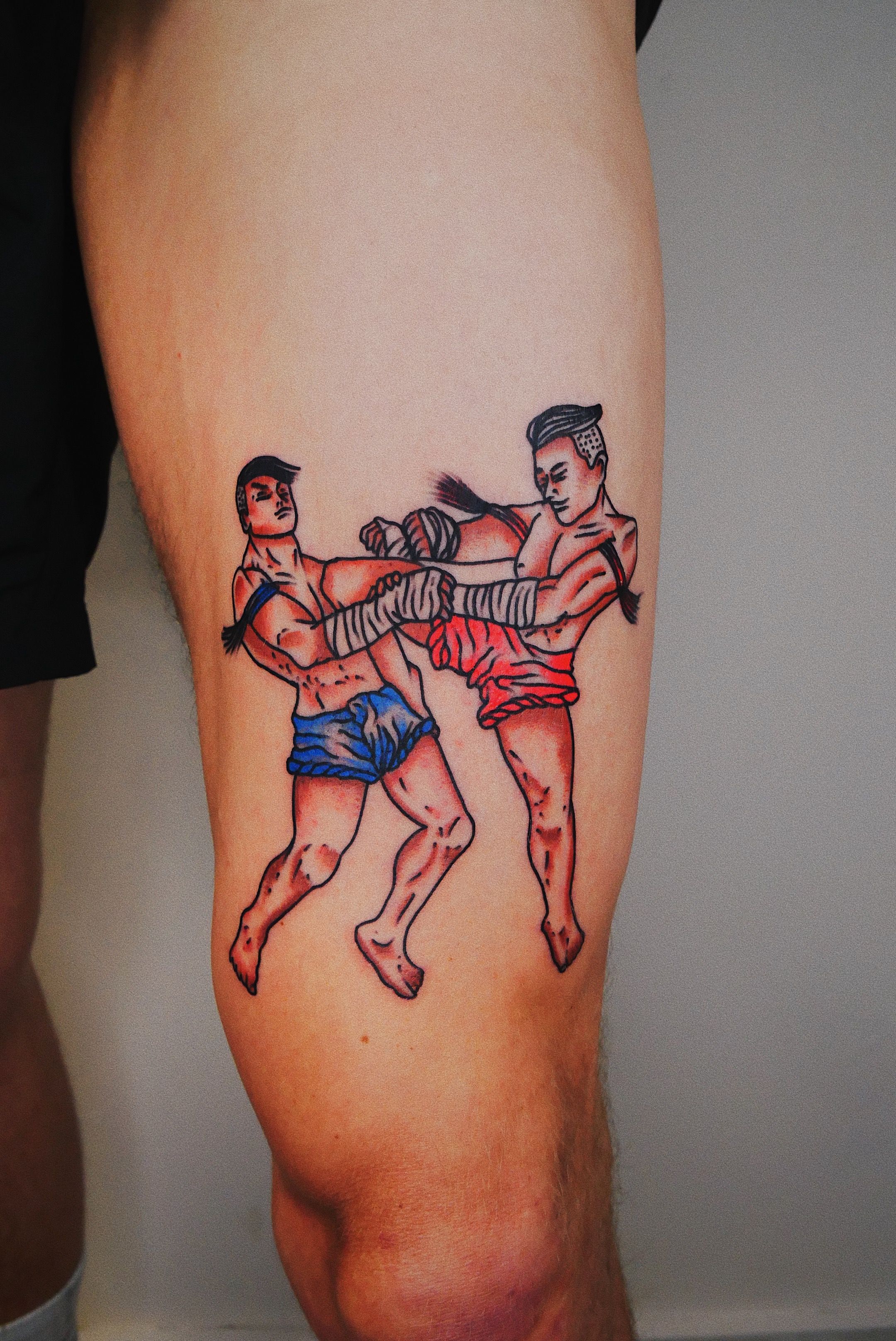 Muay Thai Boxing Fighter Tattoo Digital Art by Aloysius Patrimonio - Fine  Art America