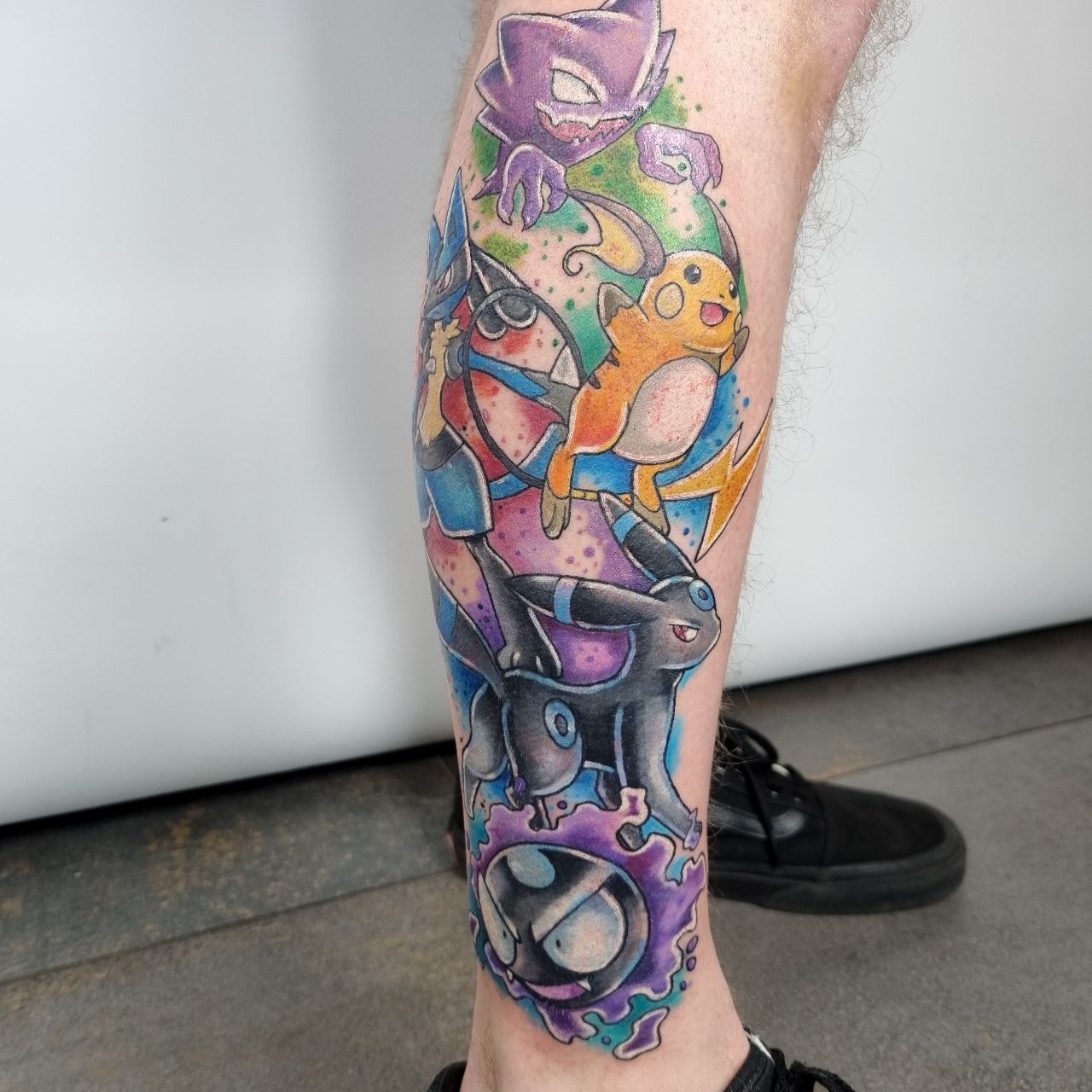 Horror Portrait Leg Sleeve Tattoo by Alan Aldred: TattooNOW