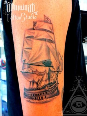 Ship tattoo going toEngland!!!