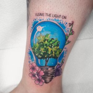 Light bulb Tattoo