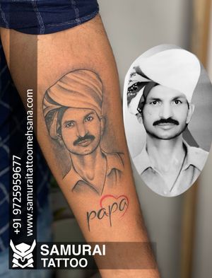 Portrait tattoo |face tattoo |Portrait tattoo ideas |Tattoo for mom dad