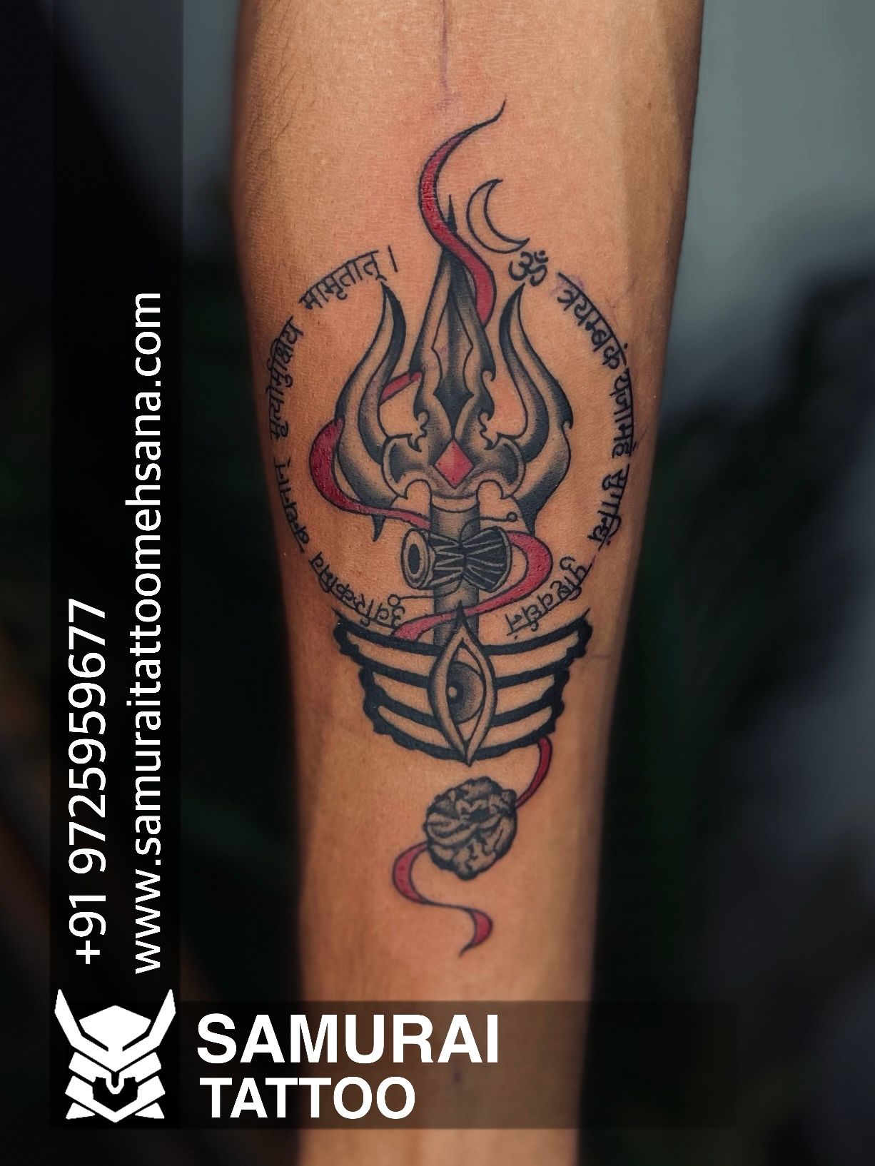 Lord Shiva Trishul Tattoo Waterproof Temporary Body Tattoo