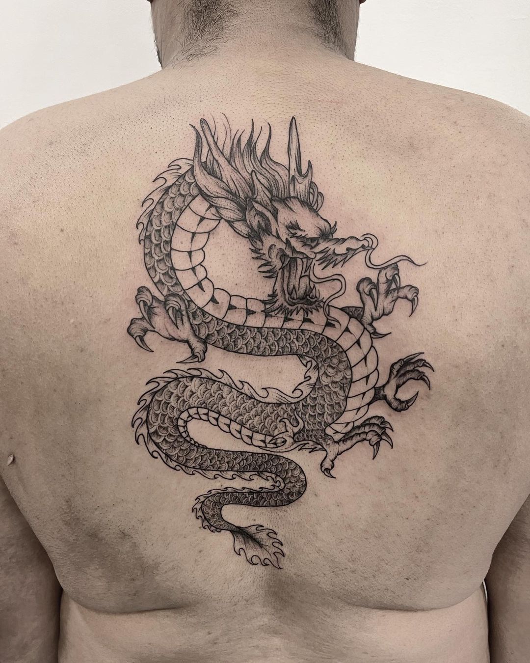 Japanese Dragon Back Tattoo • Tattoodo