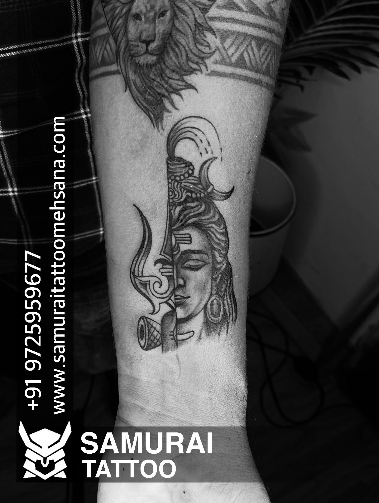 Shiva Tattoo Design with Trishul | Hand Tattoos for Guys