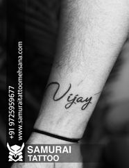 Vijay Name Tattoo