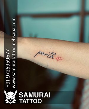 Parth name tattoo |Parth Name tattoo ideas |Parth Tattoo 