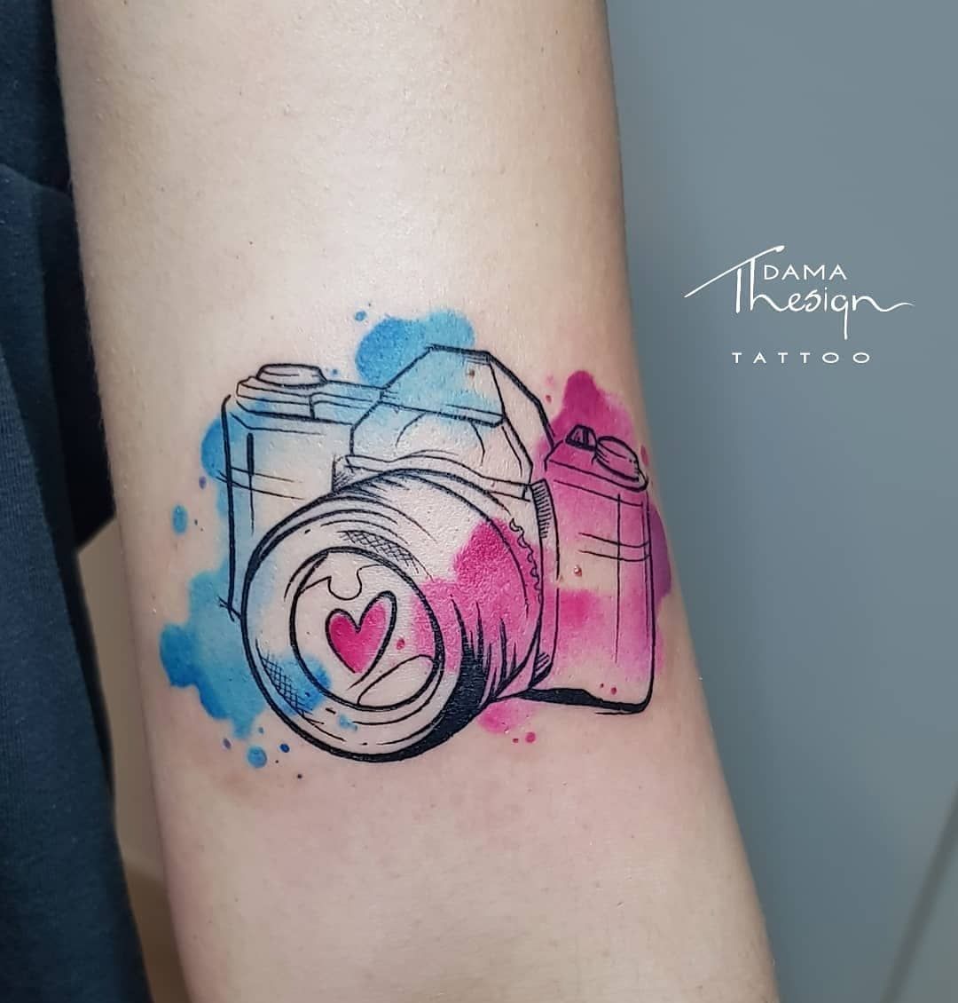 Buy Tattoo Design Camera With Flowers Instant Download Printable Stencil  Custom Tattoo Design Online in India - Etsy