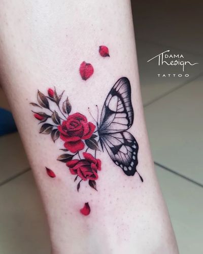 • F l o r a l • B u t t e r f l y • #tattoostudio #tattooartist #tattooart #myart #myworld #mywork #tattooflower #tattooideas #tattoostyle #tattoocolor #tattoorose #tattoobutterfly #tattoodesign #rose #butterfly #butterflylove