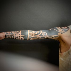 Marquesan Inspired arm, #tribal