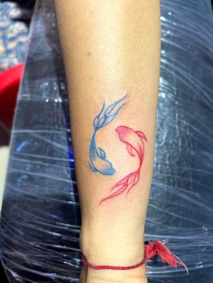 Gold fish tattoo //Piyushtattooartist #piyushtattooartist