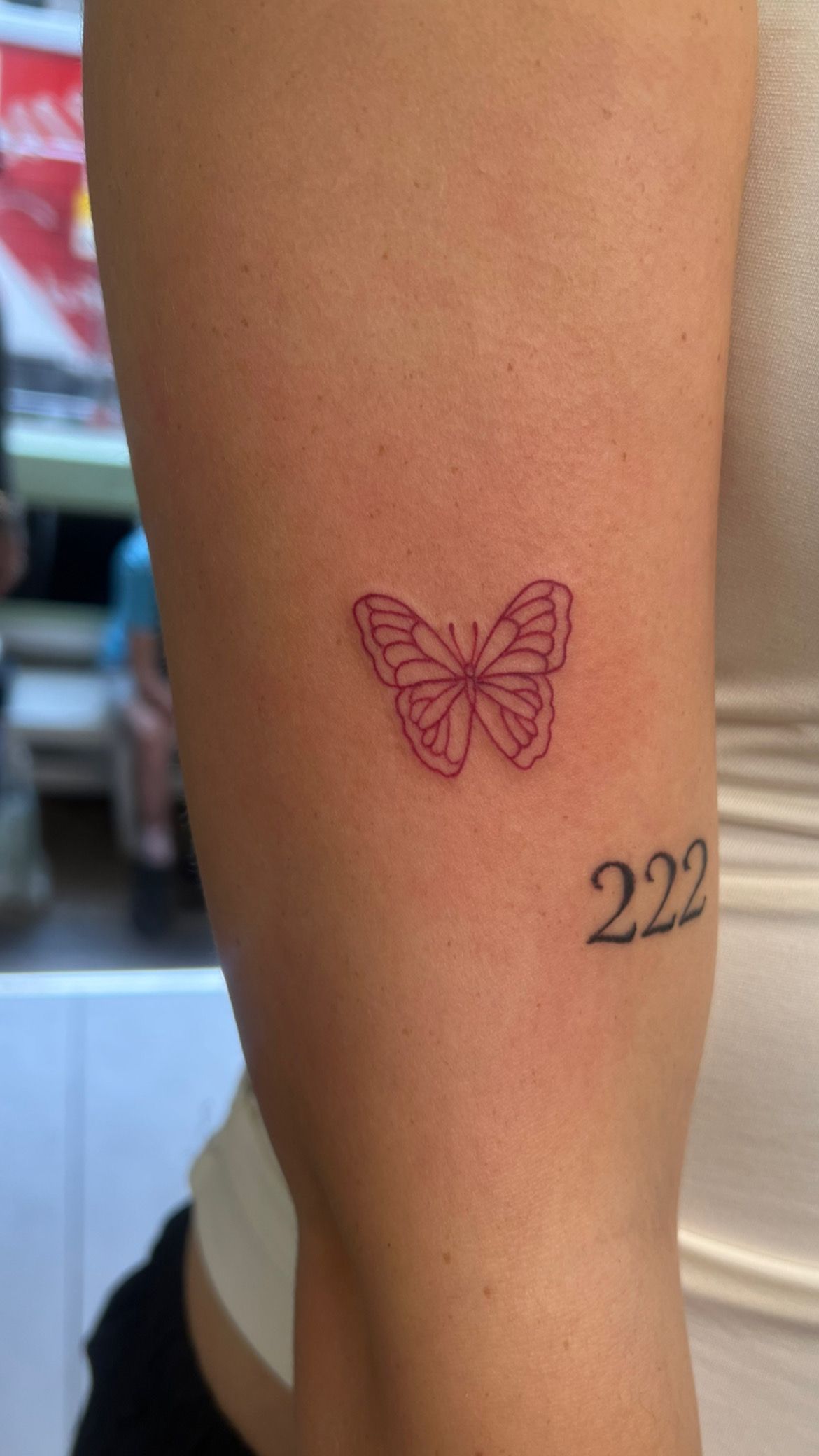 angel number 222 with semi colon butterfly  Semicolon tattoo Strength  tattoo Subtle tattoos