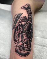 Lobster with Keyboard Tattoo