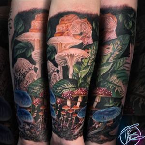 Mushroom forest tattoo (2021)