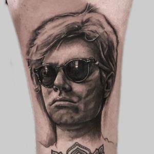 #portrait of #AndyWarhol for the brilliant Karen Buckley Tattoo