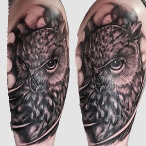#owl #coverup tattoo as part of a bigger piece 