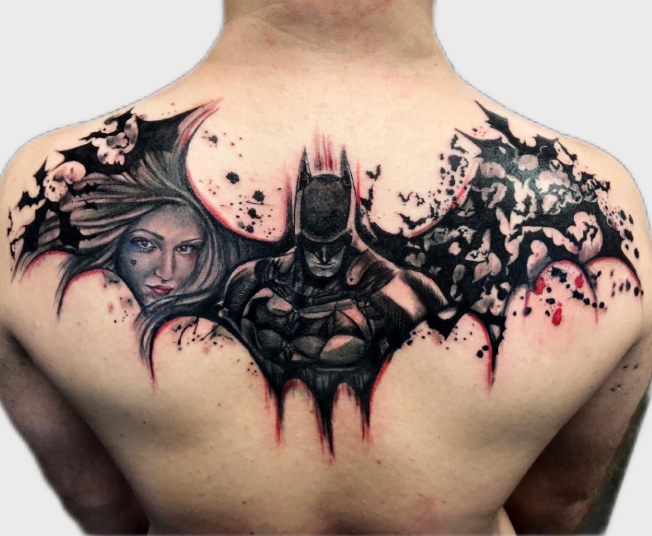 3d batman tattoo