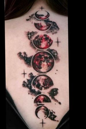 Blood Moon Back Tattoo