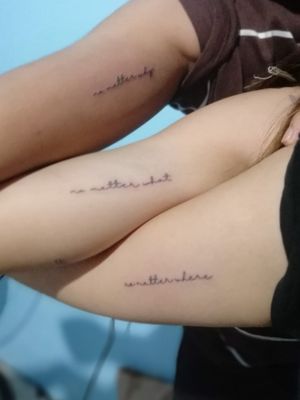 Friendship minimalist tattoo