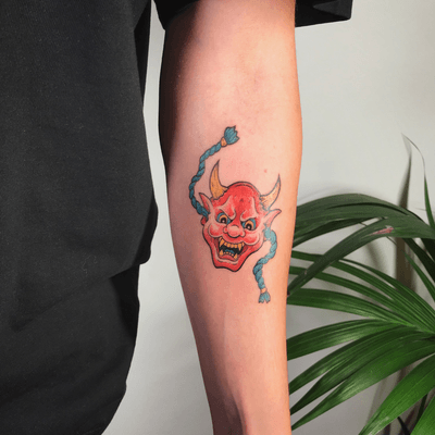 Colour small oni mask