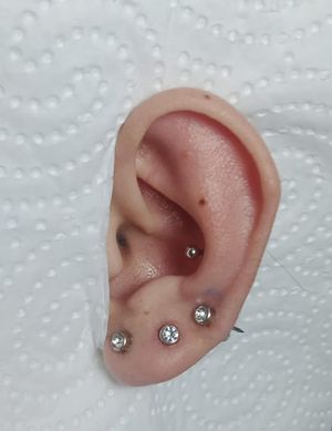 Ear Piercing (Triple Lobe & Conch)
