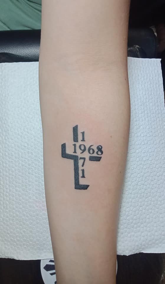 3d cross tattoo for women
