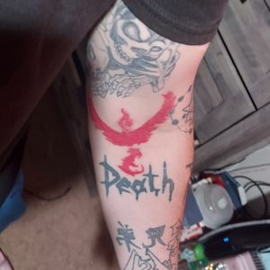 Team Valor or Die Pokémon go tattoo Done on myself/by myself