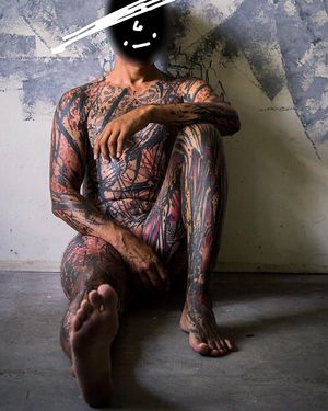 Abstract tattoo by Abel Miranda
