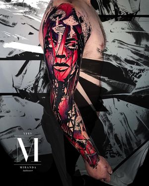 Abstract tattoo by Abel Miranda
