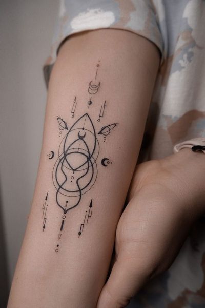 ❗️Important note: Please DO NOT use this specific design for yourself, because it will not fit your structure and it might bring a certain issues in your life and energy flow🙏🏻 This specific Symbol, this gentle protector was personally designed for my client and brought into this world by @evaevaness 🤍🫶 What is Symbol? Symbol is a personal code which I called “Geometric portrait of your soul". It based on all information about the person, including information about them, their desires and structures. Let me walk you through the Symbol creation process that I developed myself, and it incorporates various elements like meditation, sigilization, numerology, astrology, human design, and sacred geometry. The process starts with a personalized meditation to determine your structure and the structure of the Symbol. This helps me identify your structure and as a bonus any possible blocks that may be hindering your development. Then, I use my own calculation system based on sigilization, numerology, astrology, human design, and sacred geometry to draw the final shape of the Symbol that will suit you and your unique needs. In the final stage, the Symbol is created with attention to detail and harmony to maximize its energy impact. I pay special attention to ensure that each element is in its proper place, and the Symbol is encoded specifically for you, so it will work only for you, guiding and protecting you towards achieving your goals and desires. Once we’ve completed the work, I’ll be sure to give you all the details on how to activate and work with your Symbol. I’ll also take the time to personally calculate the best dates for your tattoo and give you my own recommendations on the perfect size and placement based on my experience. When Symbol is ready then you can use it as a tattoo, logo, amulet, art, additional tool for work with the subconscious, etc. If you have any questions feel free to contact me, happy to chat, big hug🥰🫶 #sacredgeometry #geometrictattoos #geometric #geometricdesign #geometrictattoodesign #sacredgeometrytattoo #personaltattoodesign #humandesign #healing #healingsymbol #astrology #sigilmagic #sigilization #tattoo #spiritualsymbol #symbols #personalsymbol #sigil #sigilcourse #symbol #personalsumbol #personalcode #code