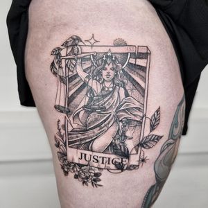 Justice Tarot Tattoo