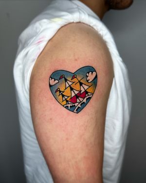 • True Sailor • 
Traditional heart by our resident @nicole__tattoo 💙
Nicole has limited availability in August! Get in touch!
Books/info in our Bio: @southgatetattoo 
•
•
•
#sailortattoo #truesailor #enfield #london #southgateink #sgtattoo #amazingink #finelinetattoo #southgatetattoo #southgatepiercing #londontattoo #northlondon #blackwork #blackworktattoo #southgate #londontattoostudio #londonink #northlondontattoo #realistictattoo
