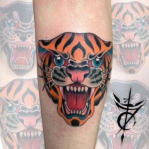 Tiger Traditional Tattoo