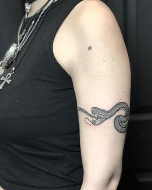 Snake Tattoo done at Hammersmith Tattoo London