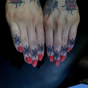 Finger Tattoos done at Hammersmith Tattoo London