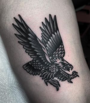 Traditional Eagle Tattoo done at Hammersmith Tattoo London