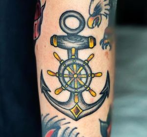 Anchor Traditional Tattoo done at Hammersmith Tattoo London