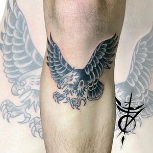 Eagle Traditional Tattoo done at Hammersmith Tattoo London